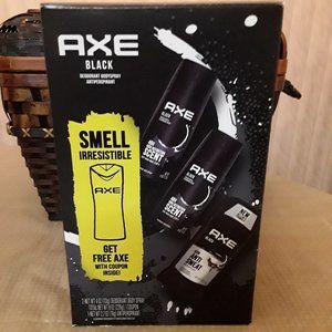 AXE BLACK 3 Piece Grooming Gift Set. AXE PHOENIX Crushed Mi